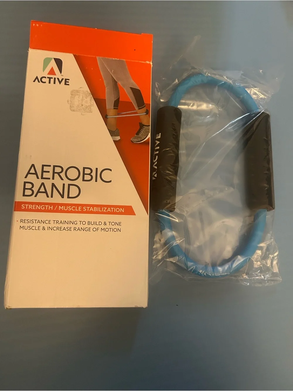 Active USA Aerobic Band - Orange and White Packaging